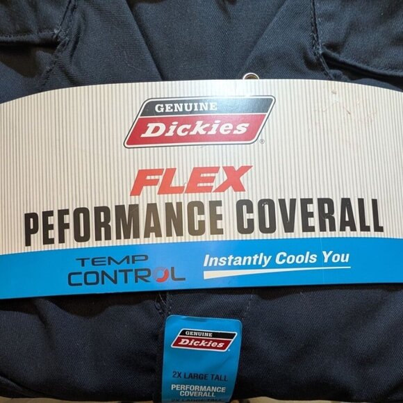 Dickies Coverall Long Sleeve Navy Workwear Utility Uniform Men's 2XL Tall XXLT - Picture 4 of 10